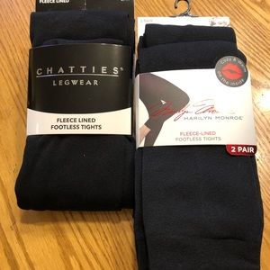 Brand New Set of Black Footless tights / Leggings